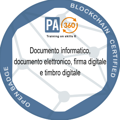 Documento informatico, documento elettronico, firma digitale e timbro digitale